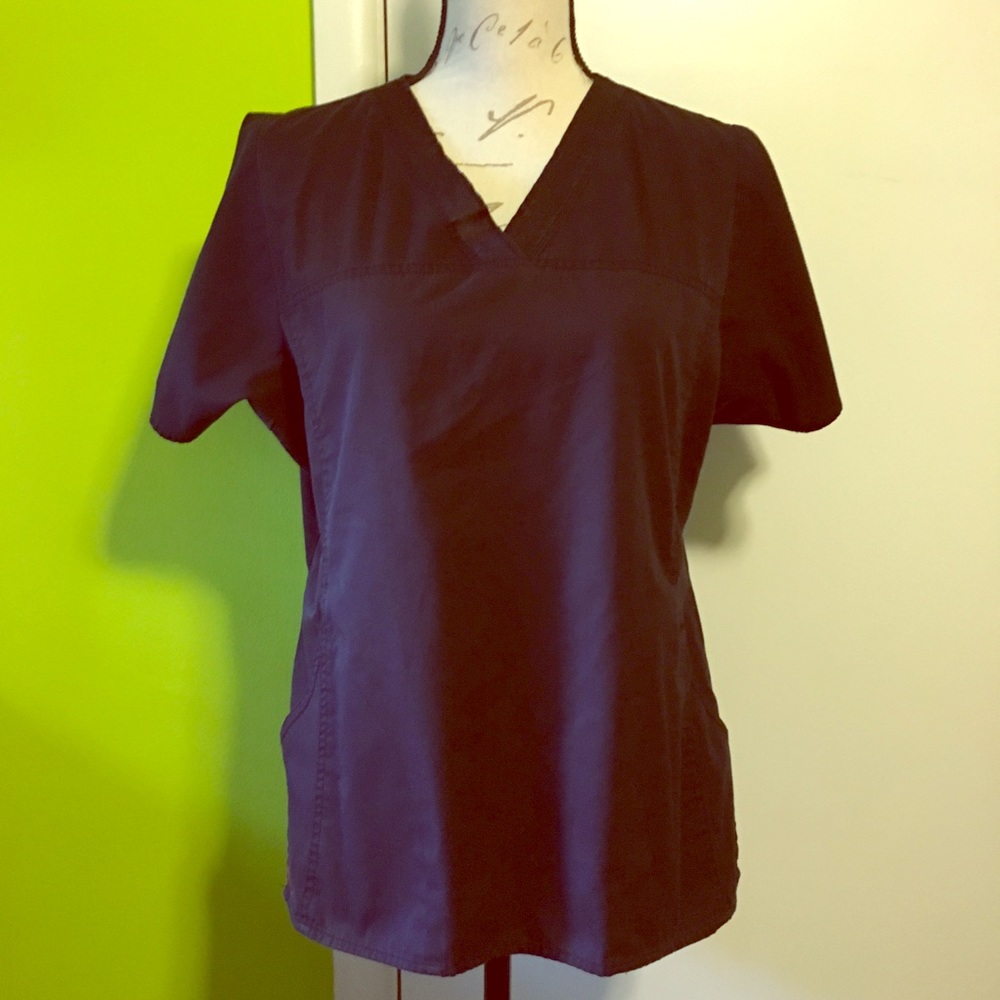 EUC Dickies Ladies Black Scrub Top Size S
